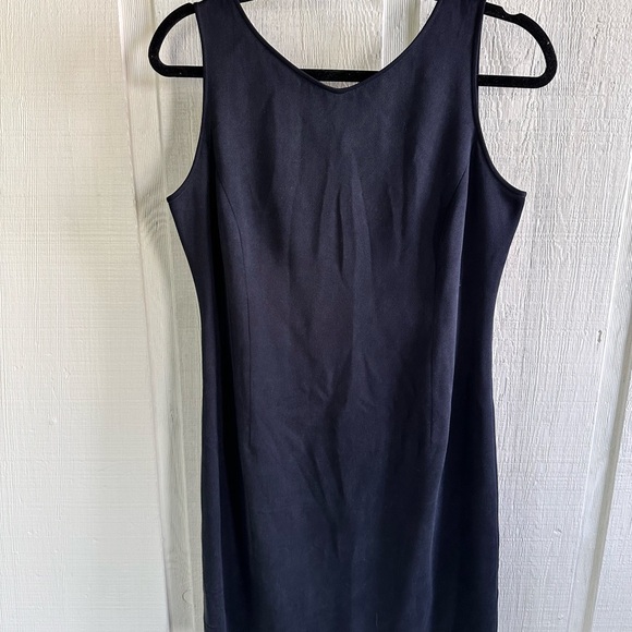 Ann Taylor Dresses & Skirts - Vintage Ann Taylor Loft 100% Silk Elegant Black Sleeveless Cocktail Dress